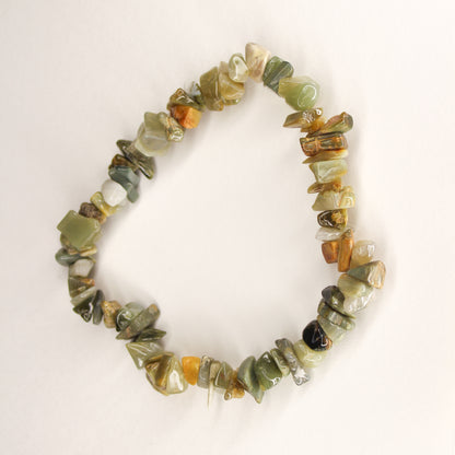 Agate chip bracelet