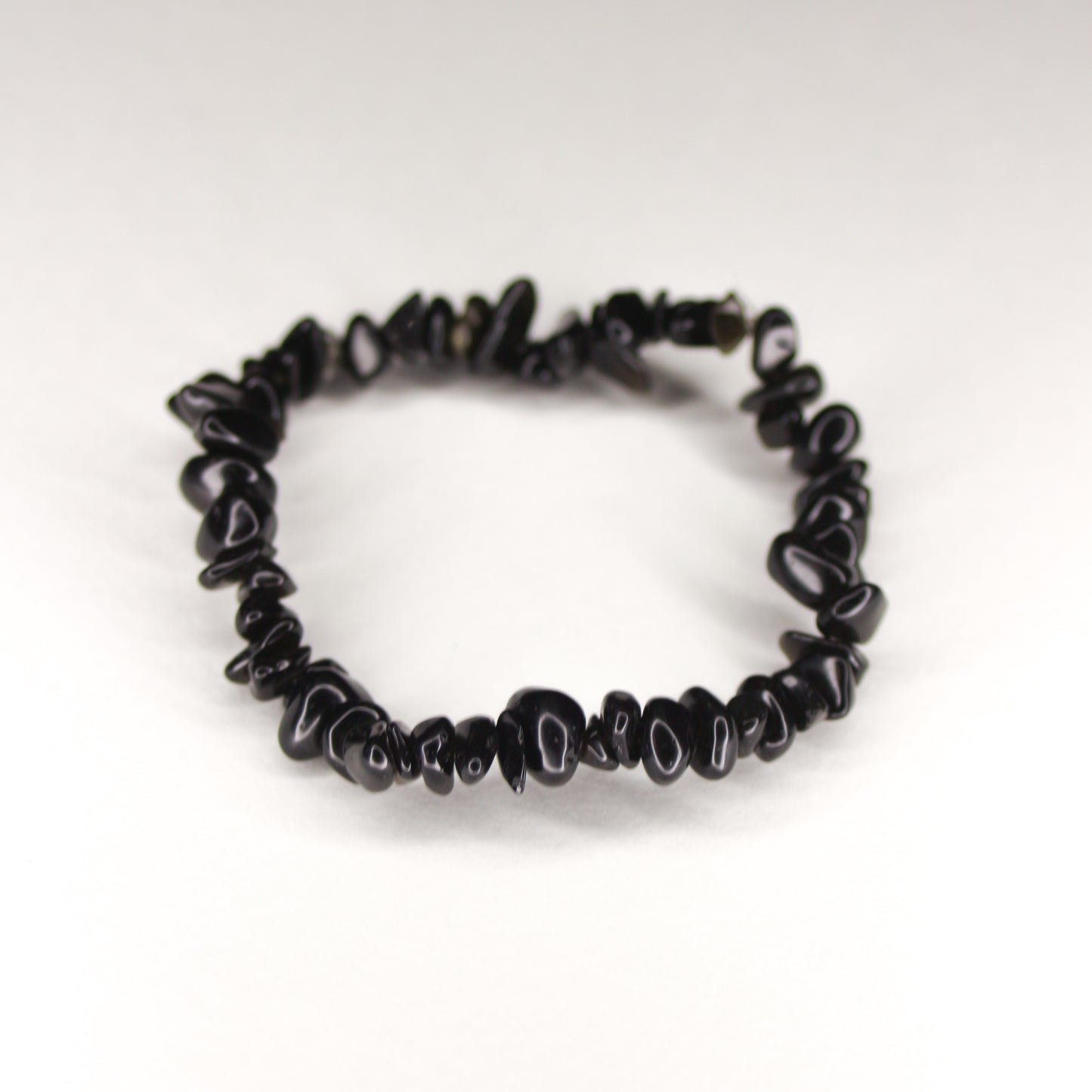 Black onyx chip bracelet